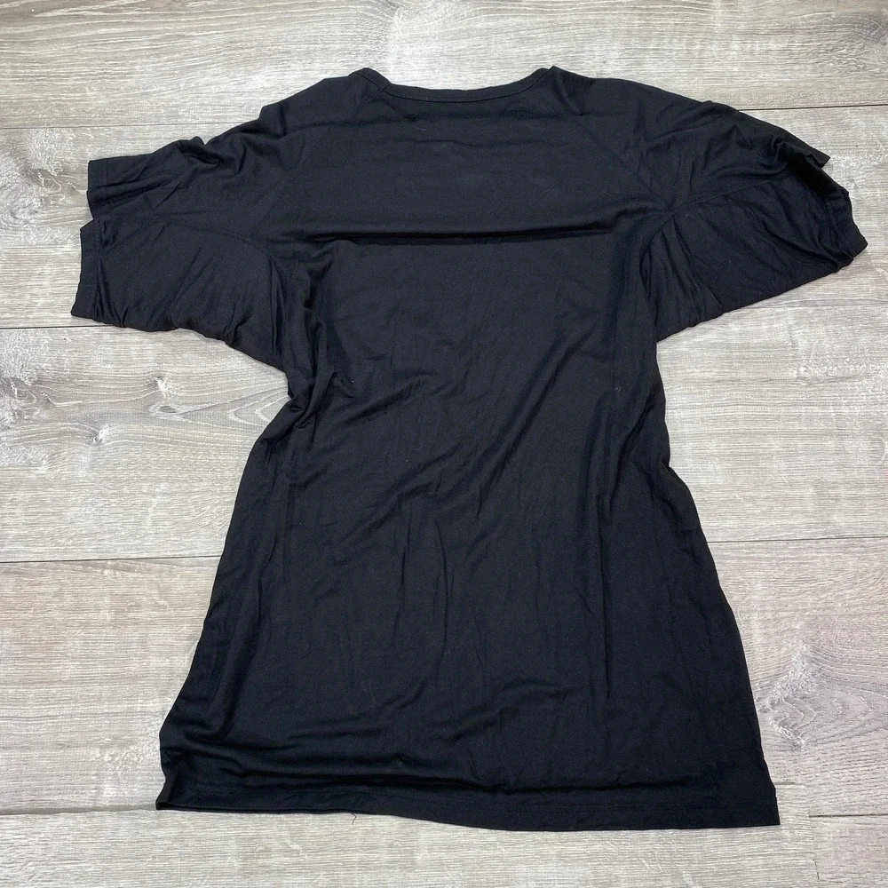 EJIS Shirt Mens‎ XL Black Crew Neck Sweat Proof Undershirt Lenzing Modal Silver